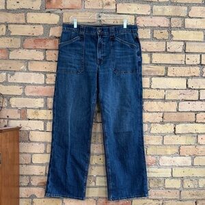 American Eagle Outfitters Dark Blue Stovepipe Jeans